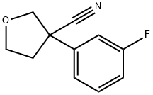 3-(3-플루오로페닐)테트라히드로-3-푸란카르보니트릴(SALTDATA:FREE) 구조식 이미지