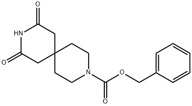 Benzyl 8,10-dioxo-3,9-diazaspiro[5.5]undecane-3-carboxylate 구조식 이미지