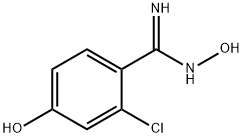 2-Chloro-N'',4-dihydroxybenzene-1-carboximidamide Structure