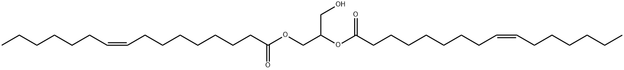 9-Hexadecenoic acid, 1,1'-[1-(hydroxymethyl)-1,2-ethanediyl] ester, (9Z,9'Z)- Structure