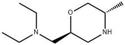 2-Morpholinemethanamine, N,N-diethyl-5-methyl-, (2S,5S)- Structure