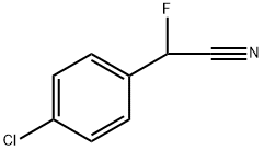 Benzeneacetonitrile, 4-chloro-α-fluoro- Structure