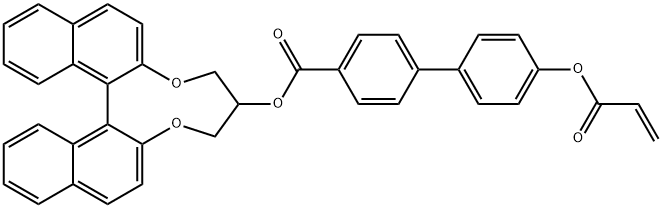 9,10-Dihydro-8H-dinaphtho[2,1-f:1',2'-h][1,5]dioxonin-9-yl 4'-[(1-oxo-2-propen-1-yl)oxy]-[1,1'-biphenyl]-4-carboxylate Structure