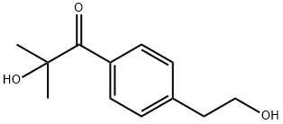 2-Hydroxy-1-[4-(2-hydroxyethyl)phenyl]-2-methylpropan-1-one Structure