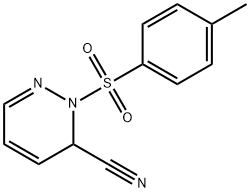 3-Pyridazinecarbonitrile, 2,3-dihydro-2-[(4-methylphenyl)sulfonyl]- 구조식 이미지