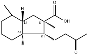 (1R,2R,8aS)-2,4,4,7a-Tetramethyl-1-(3-oxobutyl)-trans-hydrindan-2-carb oxylic acid 구조식 이미지