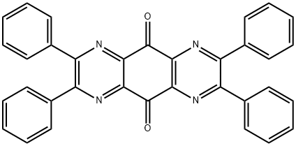 Pyrazino[2,3-g]quinoxaline-5,10-dione, 2,3,7,8-tetraphenyl- Structure