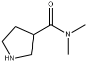 3-Pyrrolidinecarboxamide, N,N-dimethyl- Structure