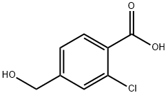 Benzoic acid, 2-chloro-4-(hydroxymethyl)- 구조식 이미지