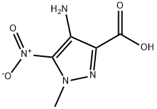 1H-Pyrazole-3-carboxylic acid, 4-amino-1-methyl-5-nitro- Structure