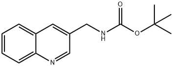 Carbamic acid, N-(3-quinolinylmethyl)-, 1,1-dimethylethyl ester Structure