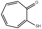 2,4,6-Cycloheptatrien-1-one, 2-mercapto- 구조식 이미지