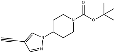 1-Boc-4-(4-ethynyl-1-pyrazolyl)piperidine 구조식 이미지