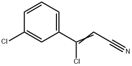 (Z)-3-Chloro-3-(3-chloro-phenyl)-acrylonitrile 구조식 이미지