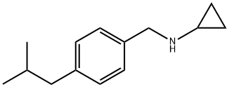 Benzenemethanamine, N-cyclopropyl-4-(2-methylpropyl)- Structure