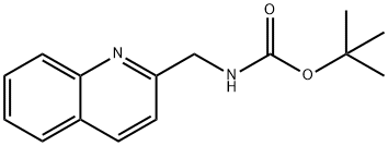 Carbamic acid, N-(2-quinolinylmethyl)-, 1,1-dimethylethyl ester Structure