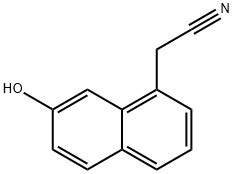 1-Naphthaleneacetonitrile, 7-hydroxy- Structure
