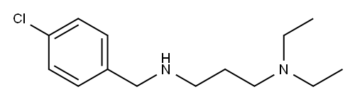 1,3-Propanediamine, N3-[(4-chlorophenyl)methyl]-N1,N1-diethyl- Structure