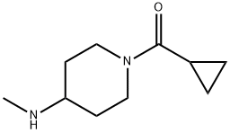 1-Cyclopropanecarbonyl-N-methylpiperidin-4-amine Structure