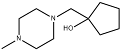 Cyclopentanol, 1-[(4-methyl-1-piperazinyl)methyl]- Structure