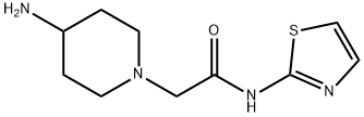 1-Piperidineacetamide, 4-amino-N-2-thiazolyl- Structure