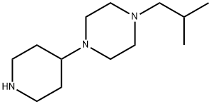 Piperazine, 1-(2-methylpropyl)-4-(4-piperidinyl)- Structure