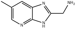 {6-methyl-1H-imidazo[4,5-b]pyridin-2-yl}methanamine Structure