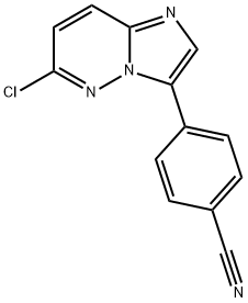 4-{6-Chloroimidazo[1,2-b]pyridazin-3-yl}benzonitrile 구조식 이미지