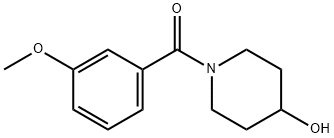 Methanone, (4-hydroxy-1-piperidinyl)(3-methoxyphenyl)- Structure