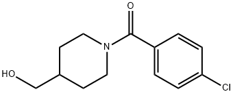 Methanone, (4-chlorophenyl)[4-(hydroxymethyl)-1-piperidinyl]- Structure