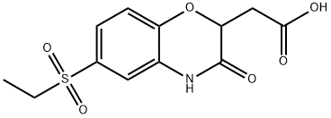 2-[6-(ethanesulfonyl)-3-oxo-3,4-dihydro-2H-1,4-benzoxazin-2-yl]acetic acid Structure