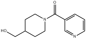 Methanone, [4-(hydroxymethyl)-1-piperidinyl]-3-pyridinyl- Structure