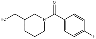 Methanone, (4-fluorophenyl)[3-(hydroxymethyl)-1-piperidinyl]- Structure