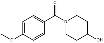 Methanone, (4-hydroxy-1-piperidinyl)(4-methoxyphenyl)- Structure