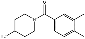 Methanone, (3,4-dimethylphenyl)(4-hydroxy-1-piperidinyl)- Structure