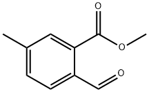 Benzoic acid, 2-formyl-5-methyl-, methyl ester 구조식 이미지