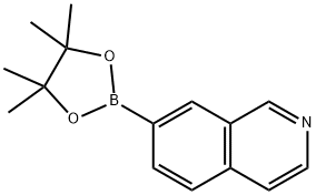 7-(4,4,5,5-TETRAMETHYL-1,3,2-DIOXABOROLAN-2-YL)ISOQUINOLINE Structure