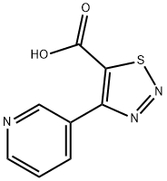 1,2,3-Thiadiazole-5-carboxylic acid, 4-(3-pyridinyl)- Structure