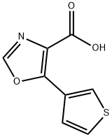 4-Oxazolecarboxylic acid, 5-(3-thienyl)- Structure