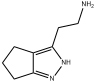 3-Cyclopentapyrazoleethanamine, 2,4,5,6-tetrahydro- Structure