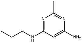 4,6-Pyrimidinediamine, 2-methyl-N4-propyl- Structure