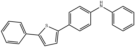 N-phenyl-4-(5-phenyl-2-thienyl)benzenamine 구조식 이미지