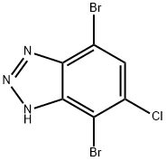 1H-Benzotriazole, 4,7-dibromo-6-chloro- Structure