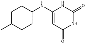 2,4(1H,3H)-Pyrimidinedione, 6-[(4-methylcyclohexyl)amino]- Structure