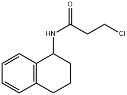 Propanamide, 3-chloro-N-(1,2,3,4-tetrahydro-1-naphthalenyl)- 구조식 이미지