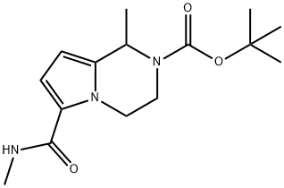 tert-Butyl 1-Methyl-6-(methylcarbamoyl)-1H,2H,3H,4H-pyrrolo[1,2-a]pyrazine-2-carboxylate Structure