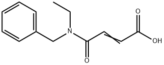 2-Butenoic acid, 4-[ethyl(phenylmethyl)amino]-4-oxo- Structure