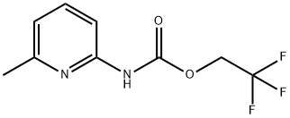 2,2,2-Trifluoroethyl N-(6-Methylpyridin-2-yl)carbamate 구조식 이미지