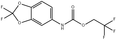2,2,2-trifluoroethyl N-(2,2-difluoro-2H-1,3-benzodioxol-5-yl)carbamate Structure