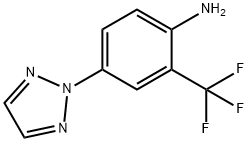 Benzenamine, 4-(2H-1,2,3-triazol-2-yl)-2-(trifluoromethyl)- Structure